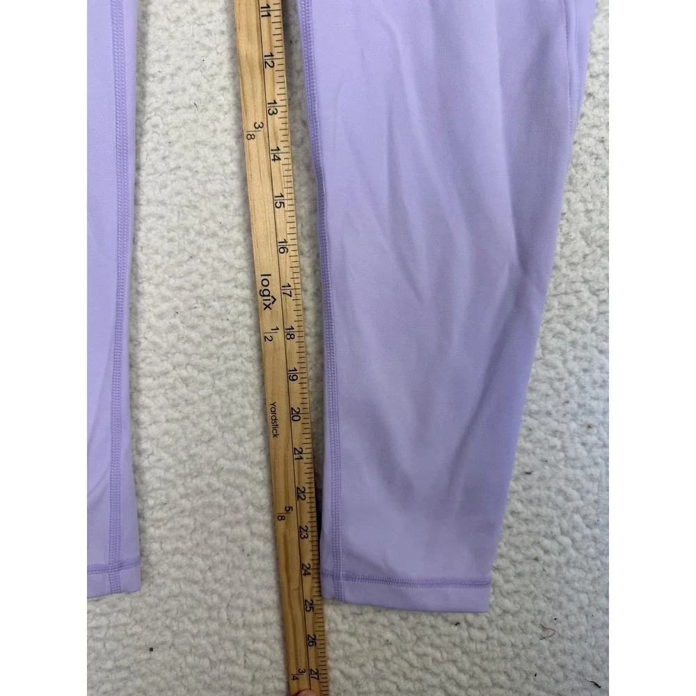 Coolibar Ananda Legging Womens L Purple Elastane UPF 50+ Pockets 10864